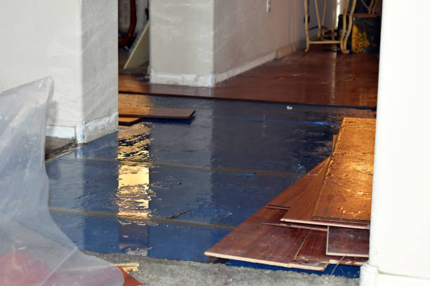 Professional Flood Cleanup technician working in Yale, OK
